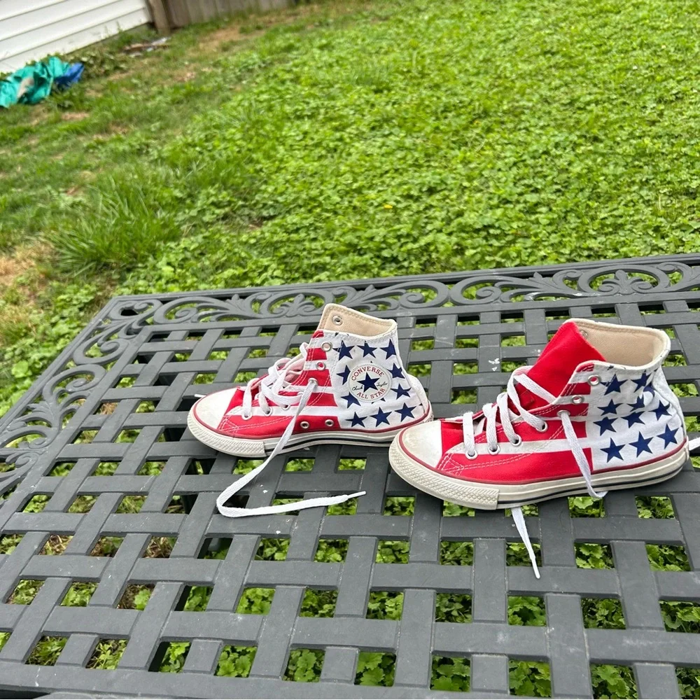 Converse Junior Chuck Taylor‎ All Stars & Stripes High Top American Flag size 2
